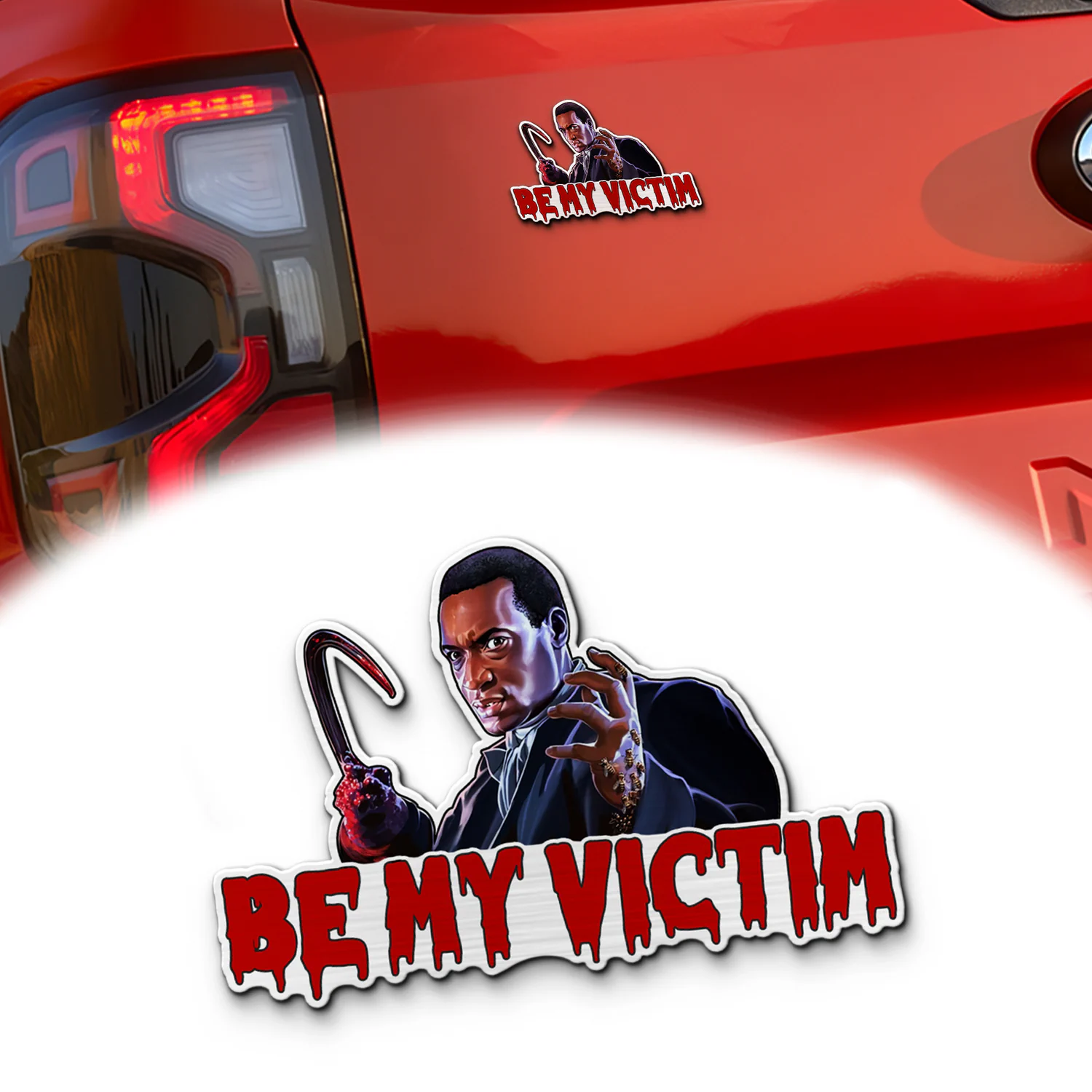 Candyman Signature Quote Laser Engraved Car Emblem, Custom Personalized Horror Movie Car Badge, Fits Most Vehicles