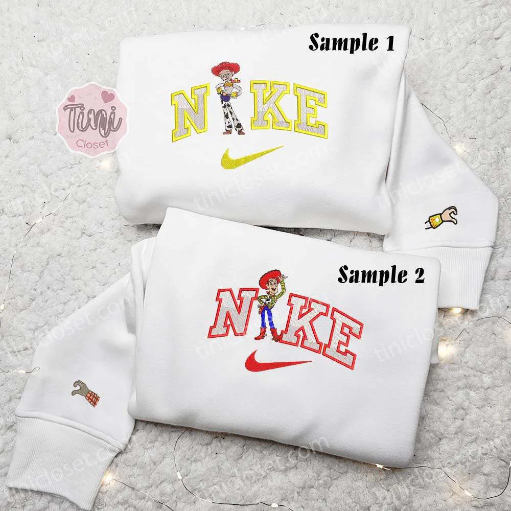 Woody And Jessie Disney Toy Story Embroidered Couples Shirts
