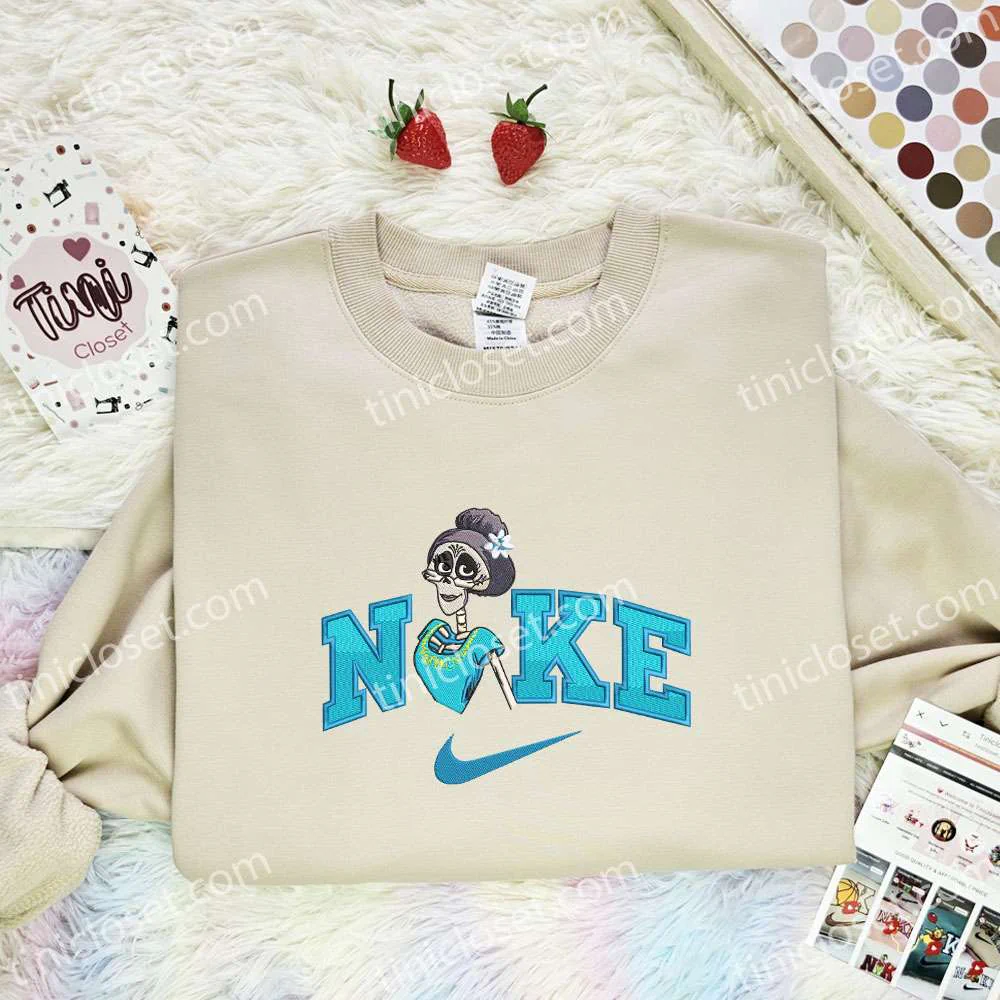 Victoria Embroidered Shirt, Pixar Coco Embroidered Hoodie, Disney Characters Embroidered T-Shirt