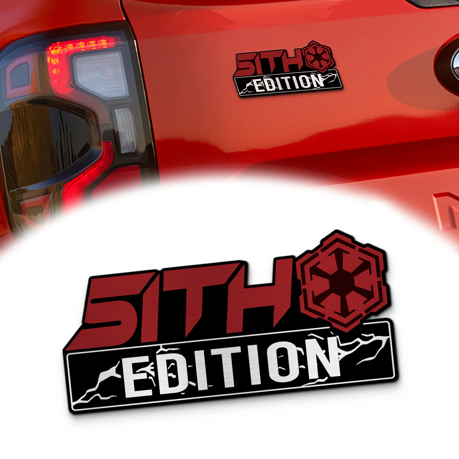 Sith Edition Car Emblem Ver 1, 3D Metal Auto Badge Decal for Car Truck SUV