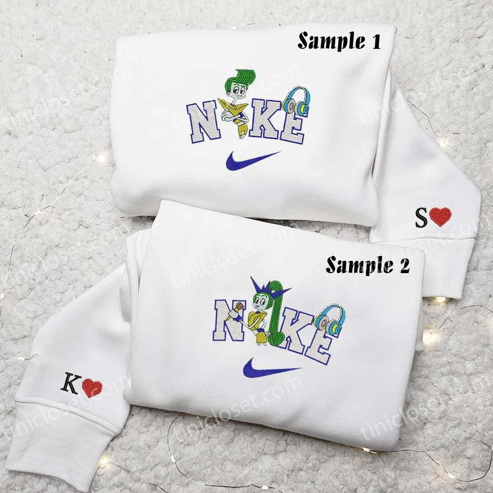 Velvet And Veneer Trolls Embroidered Couples Shirts