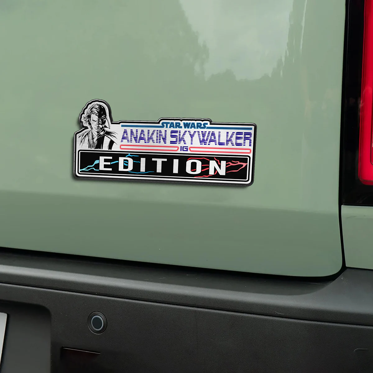 Anakin Skywalker Edition Car Emblem, 3D Metal Auto Badge Decal for Car Truck SUV
