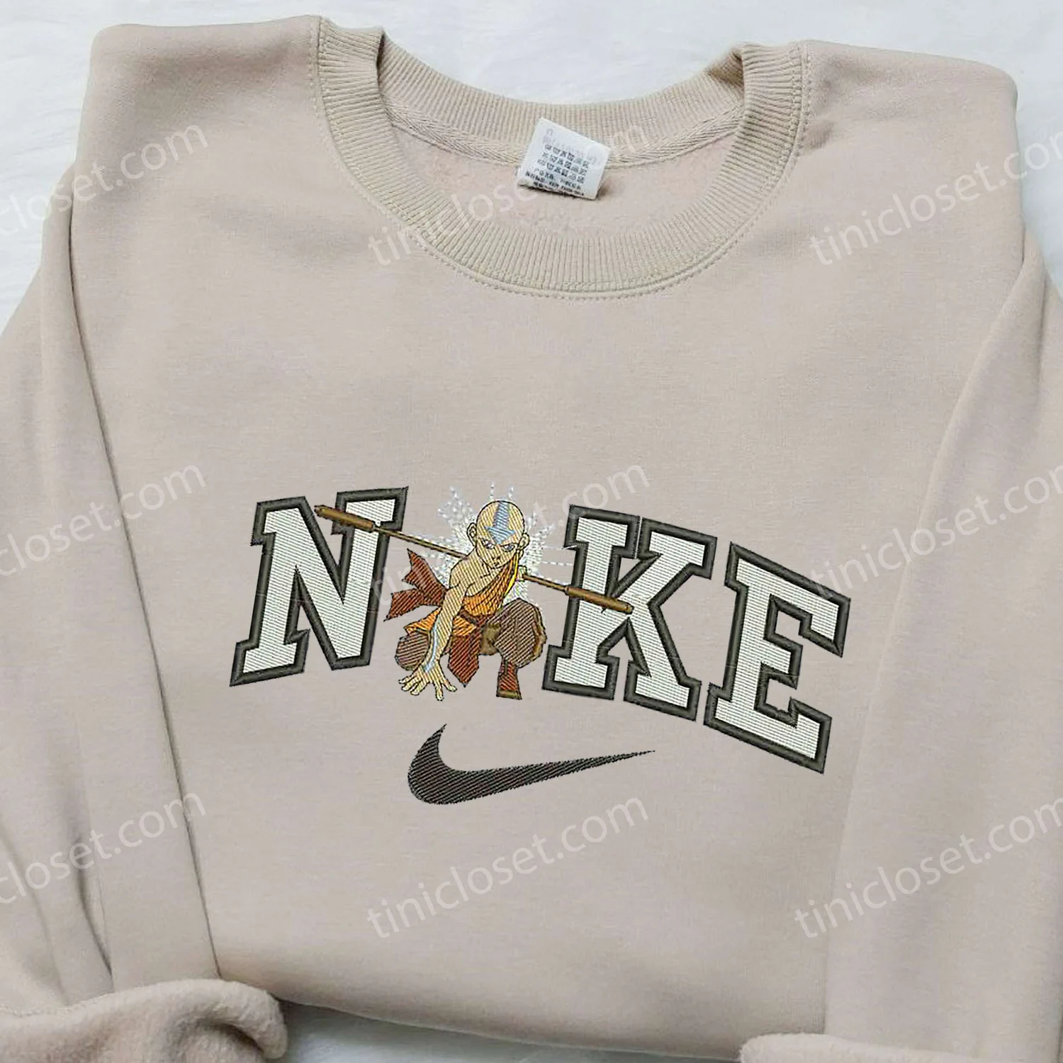 Aang Avatar The Last Airbender Anime Embroidered Shirt