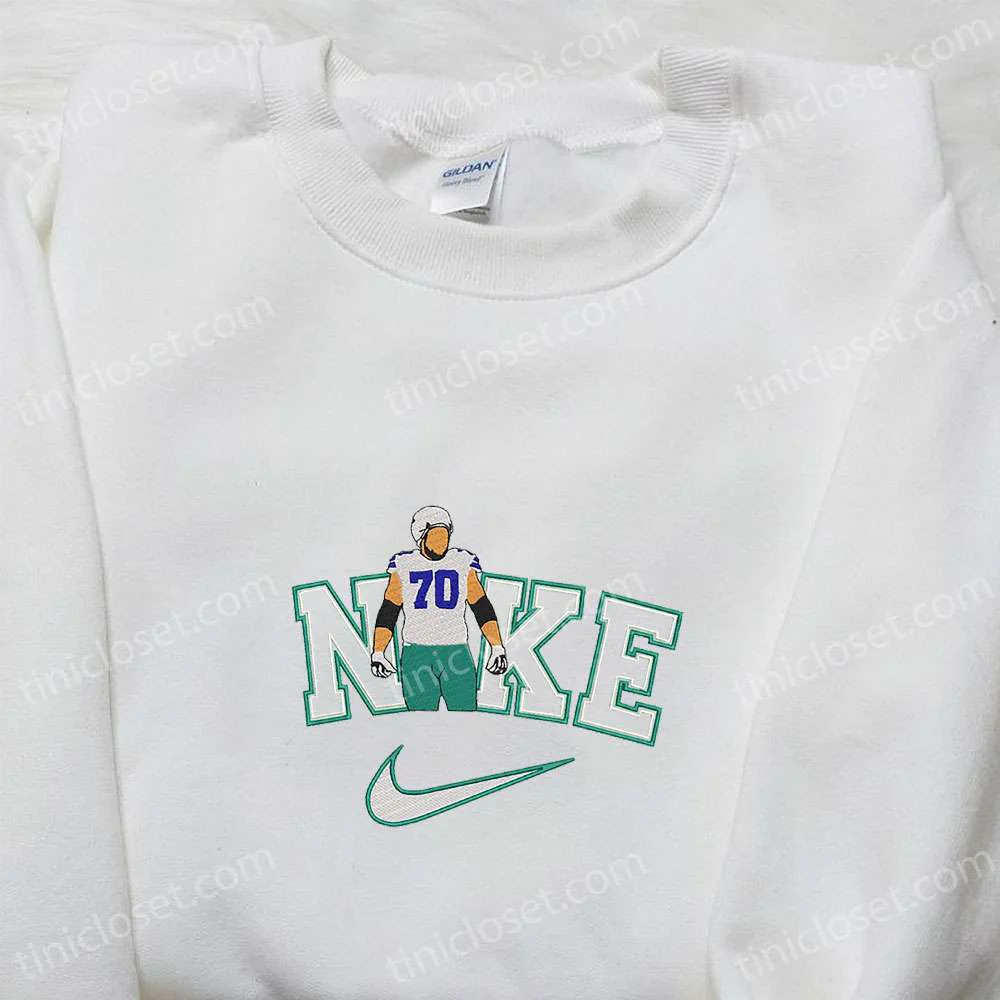 Zach Martin x Nike Embroidered Shirt, NFL Sports Embroidered Hoodie, Best Fandom Gift Ideas