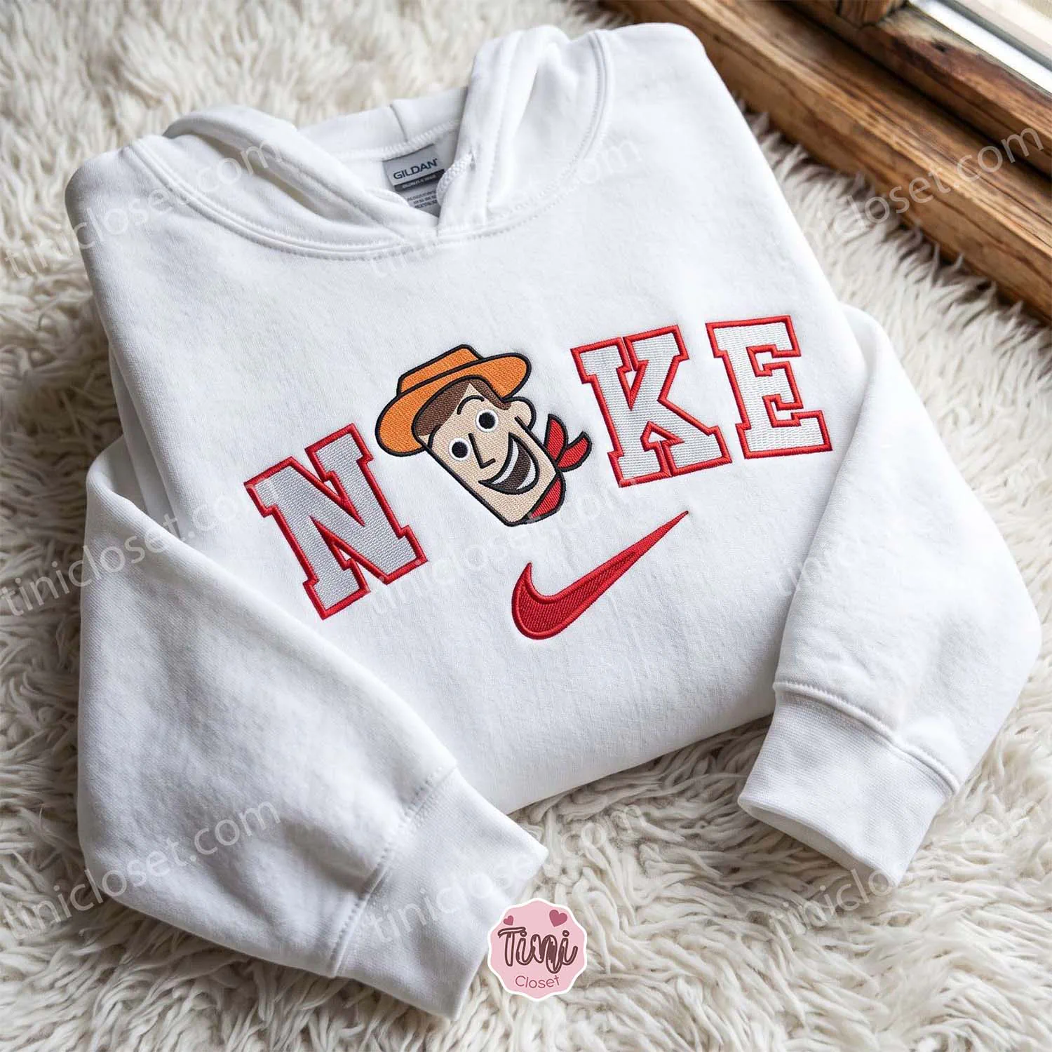 Woody Toy Story Embroidered Hoodie, Movie Embroidered T-shirt, Gift Ideas for Friends