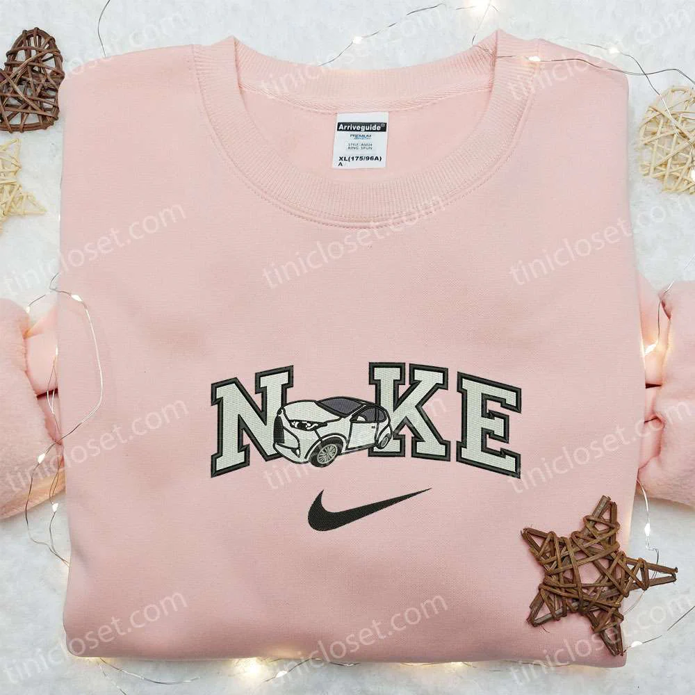 White Car Transportations Embroidered Shirt