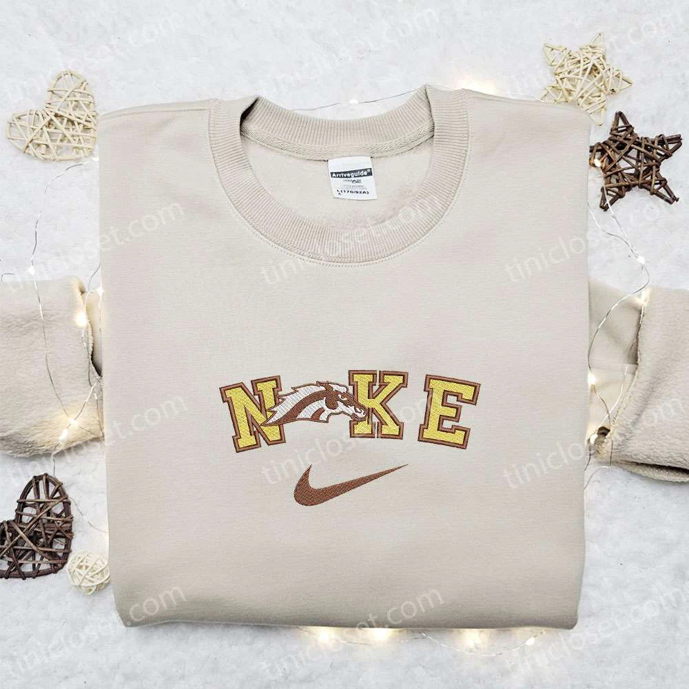 Western Michigan Broncos x Nike Embroidered Shirt, NCAA Sports Embroidered Hoodie, Best Gift Idea
