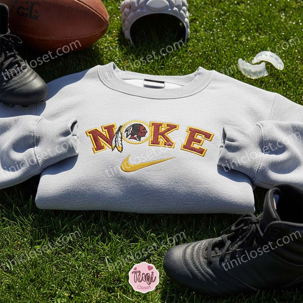 Washington Redskins Embroidered Shirt, NFL Sports Embroidered Hoodie, Best Fandom Gift