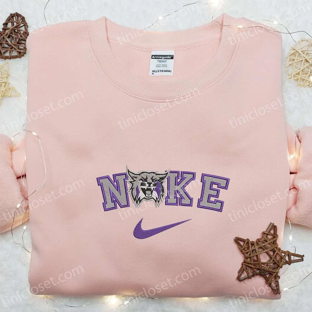 Weber State Wildcats x Nike Embroidered Shirt, NCAA Sports Embroidered Hoodie, Best Gift Idea