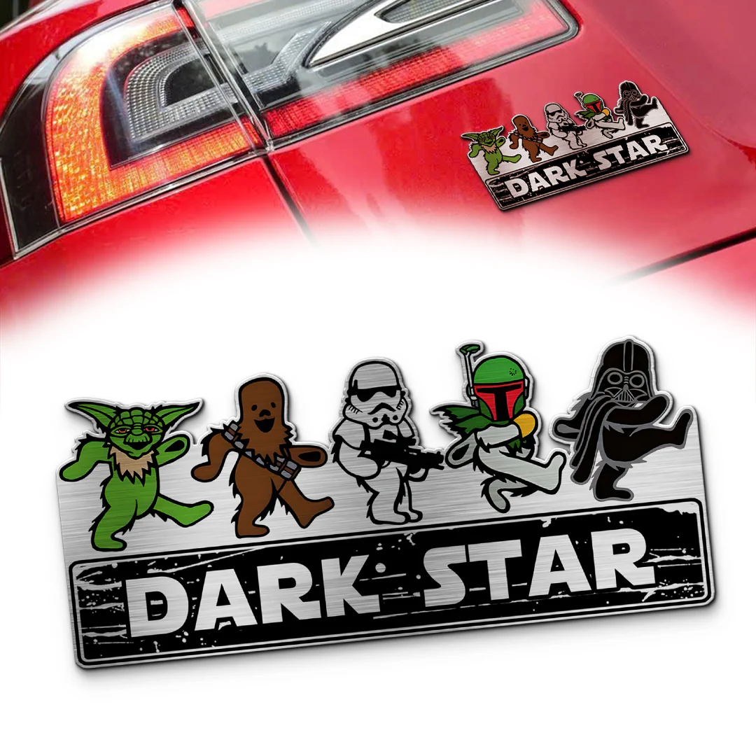 Star Wars Dark Star Edition Car Emblem, 3D Metal Auto Badge Decal for Car Truck SUV