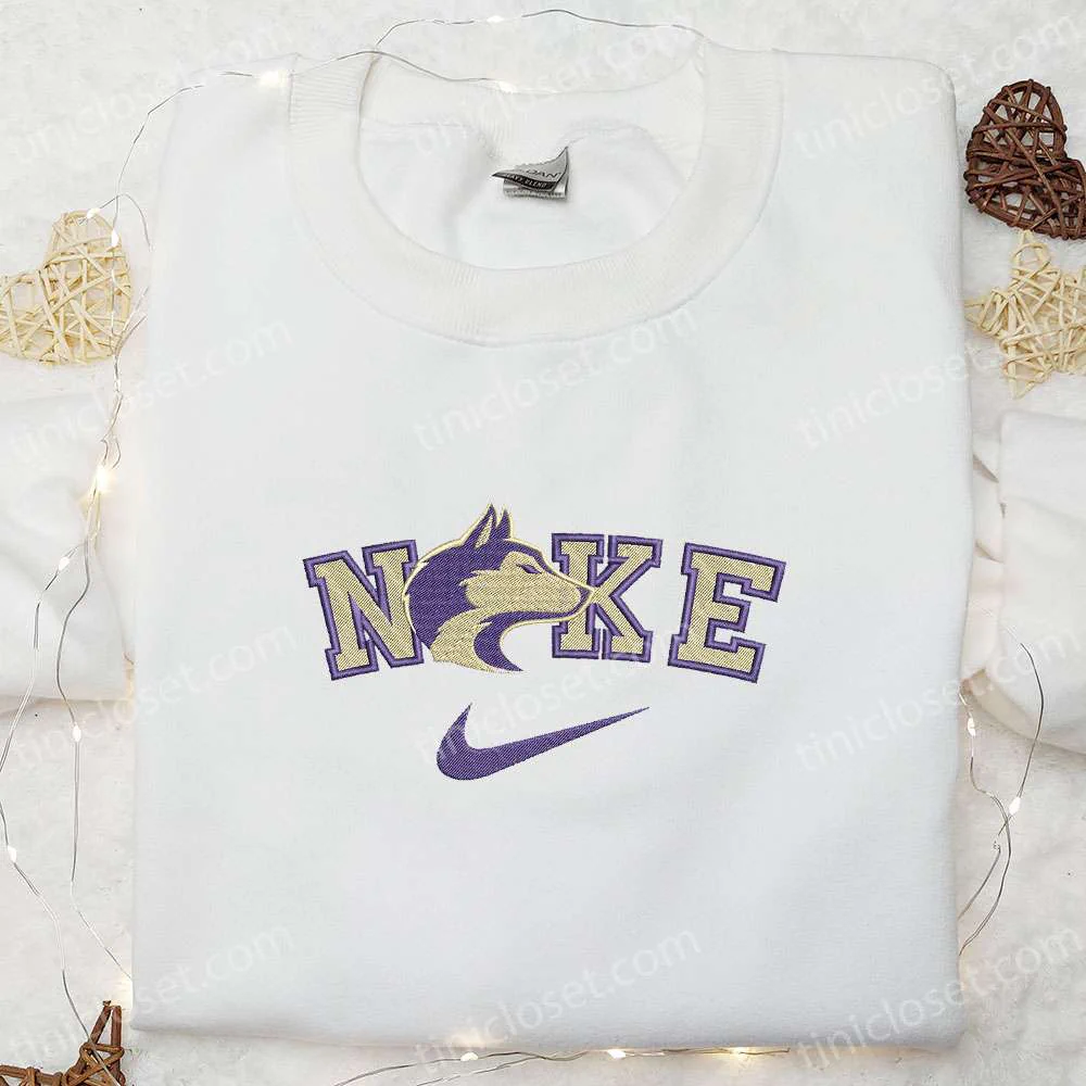 Washington Huskies x Nike Embroidered Shirt, NCAA Sports Embroidered Hoodie, Best Gift Idea