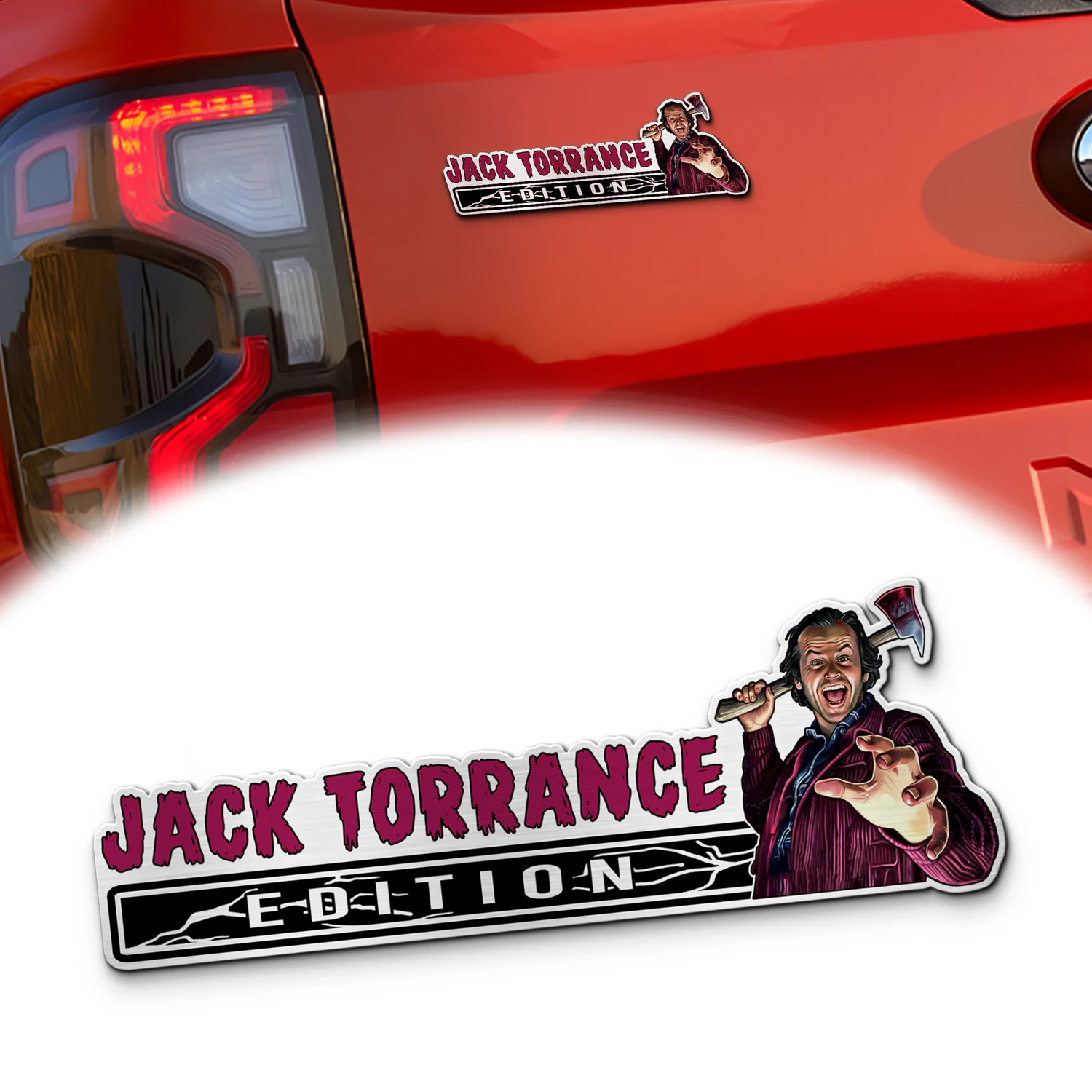 Jack Torrance Laser Engraved Car Emblem, Custom Personalized Horror Movie Car Badge, Fits Most Vehicles