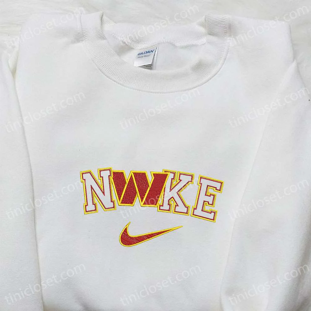 Washington Commanders x Nike Embroidered Shirt, NFL Sports Embroidered Hoodie, Best Fandom Gift Ideas