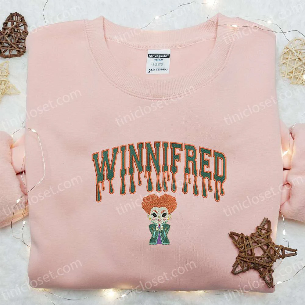 Winifred Sanderson Embroidered Sweatshirt, Halloween Movie Embroidered Shirt, Best Halloween Gift Ideas