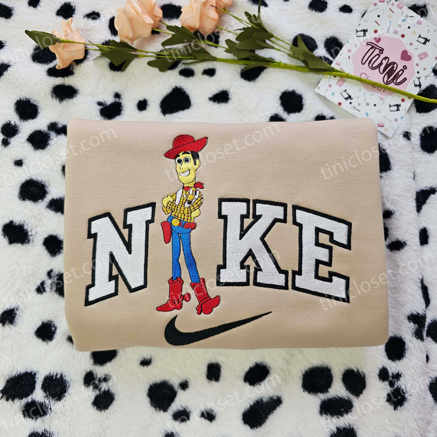 Woody Toy Story Disney Characters Embroidered Shirt