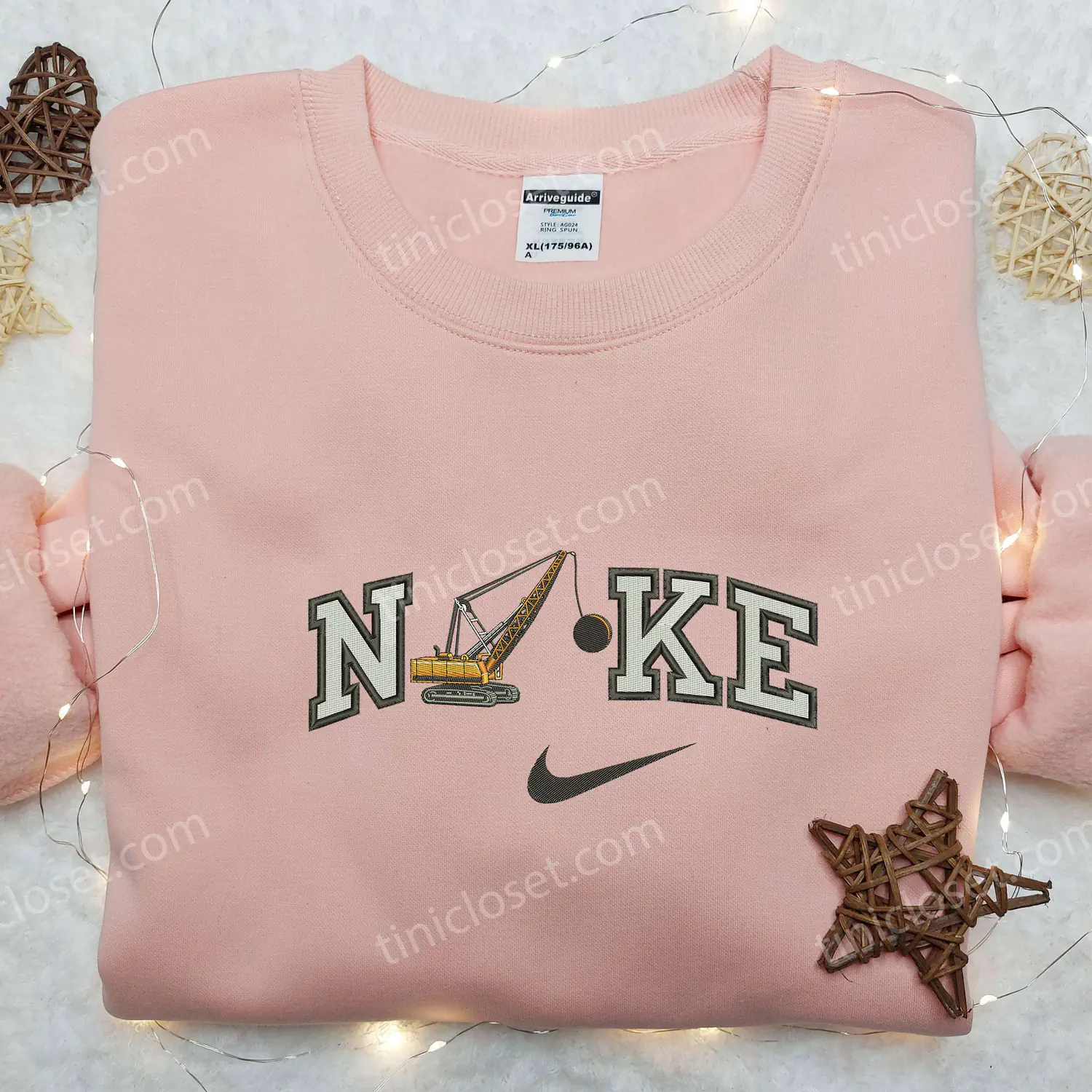 Wrecking Ball Crane Embroidered Shirt, Transportations Embroidered Shirt, Best Gift Idea