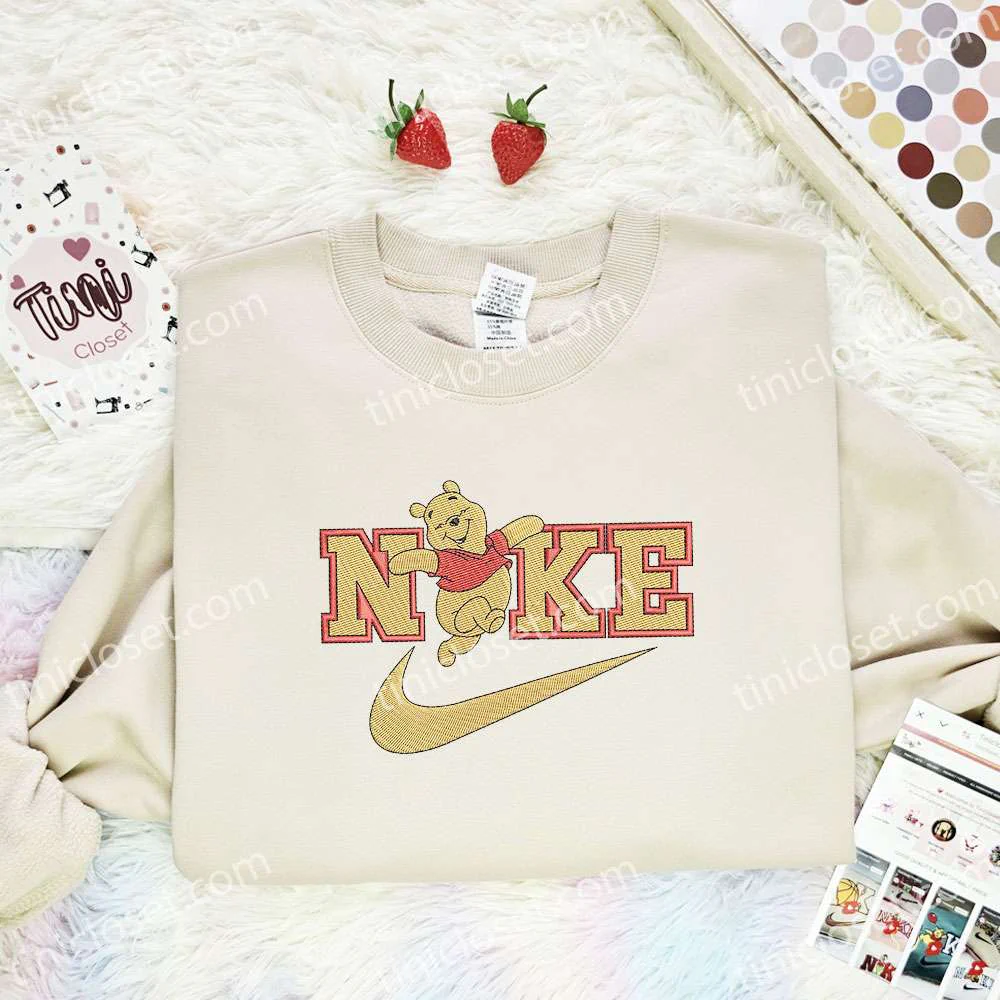 Winnie The Pooh Disney Characters Embroidered Shirt