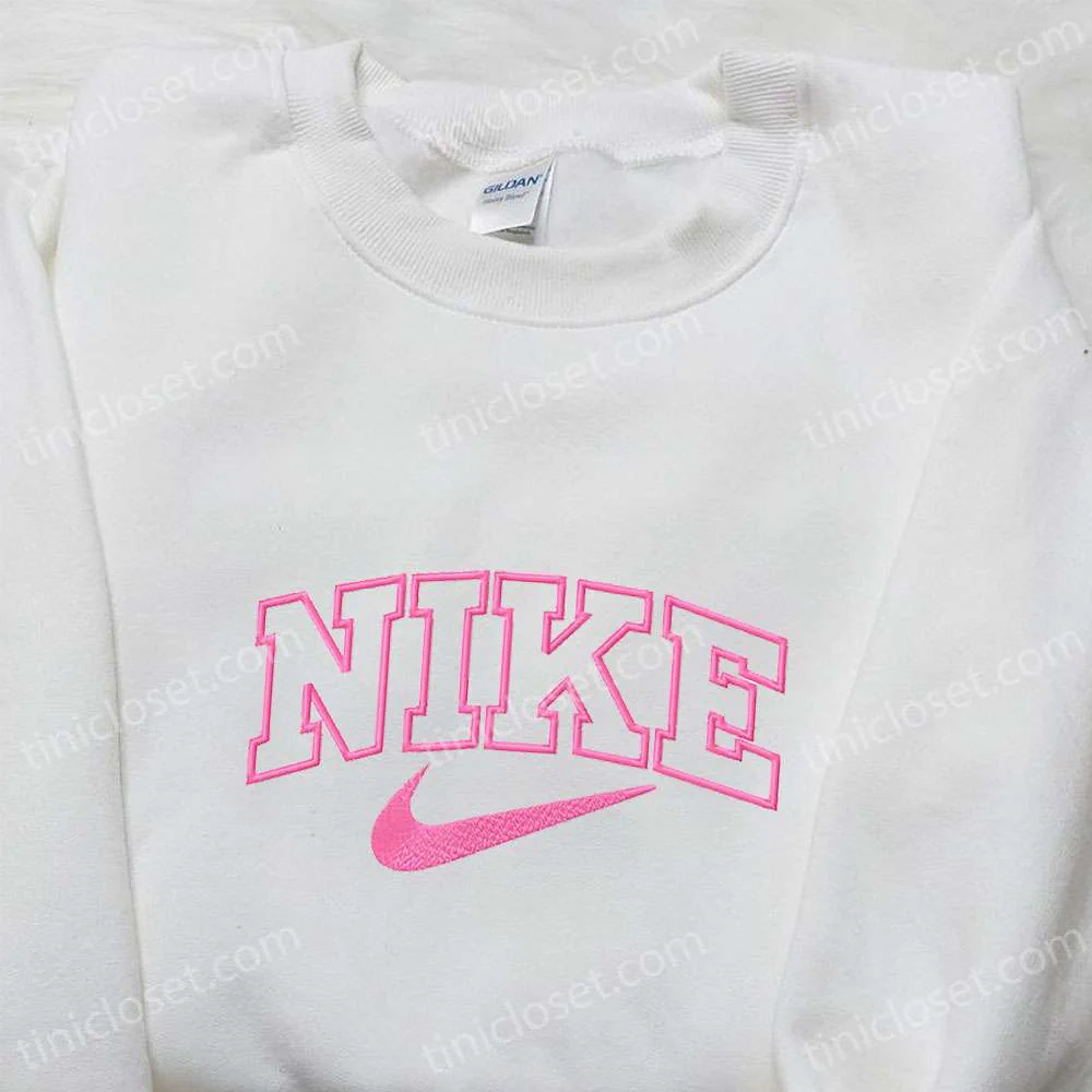 Vintage Classic Nike Embroidered Shirt, Nike Inspired Embroidered Shirt, Best Birthday Gift Ideas