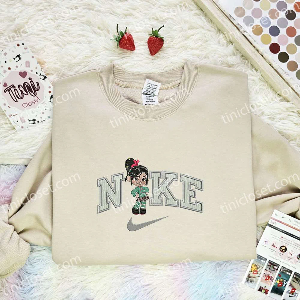 Vanellope Von Schweetz Wreck It Ralph Disney Characters Embroidered Shirt