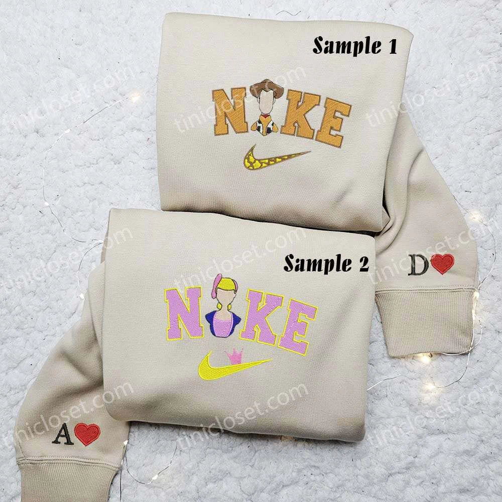 Woody And Bo Peep Toy Story Disney Embroidered Couples Shirts