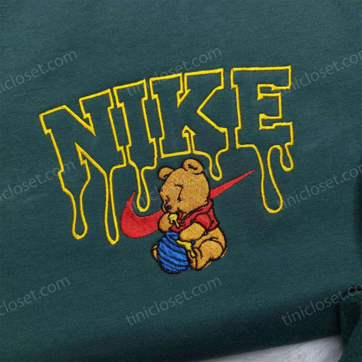 Winnie the Pooh Embroidered Hoodie, Custom Disney Streetwear, Bestie Matching Shirts